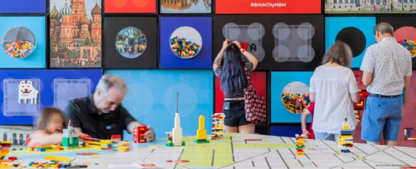 Lego Exhibit at the National Building Museum, designed and executing by the team at Live.Create.Play.